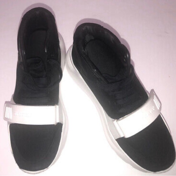 BURBERRY London REGIS SUEDE AND NEOPRENE HIGH TOP SNEAKERS BLK-WH SHOES EU 44 U… - Picture 6 of 10